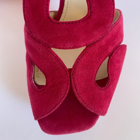 NEW PRADA PEONY SUEDE PLATFORM HIGH HEELS - Picture 4 of 15